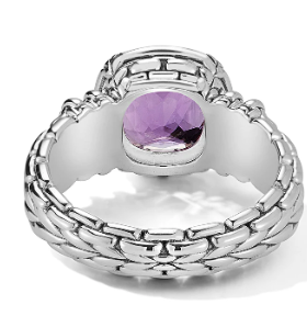 Sterling silver amethyst ring 