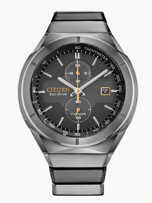 Citizen Super Titanium Armor | Eco-Drive Watch | Super Titanium | Black Dial | Chronograph | CA7058-55E - Brownee Jewelers