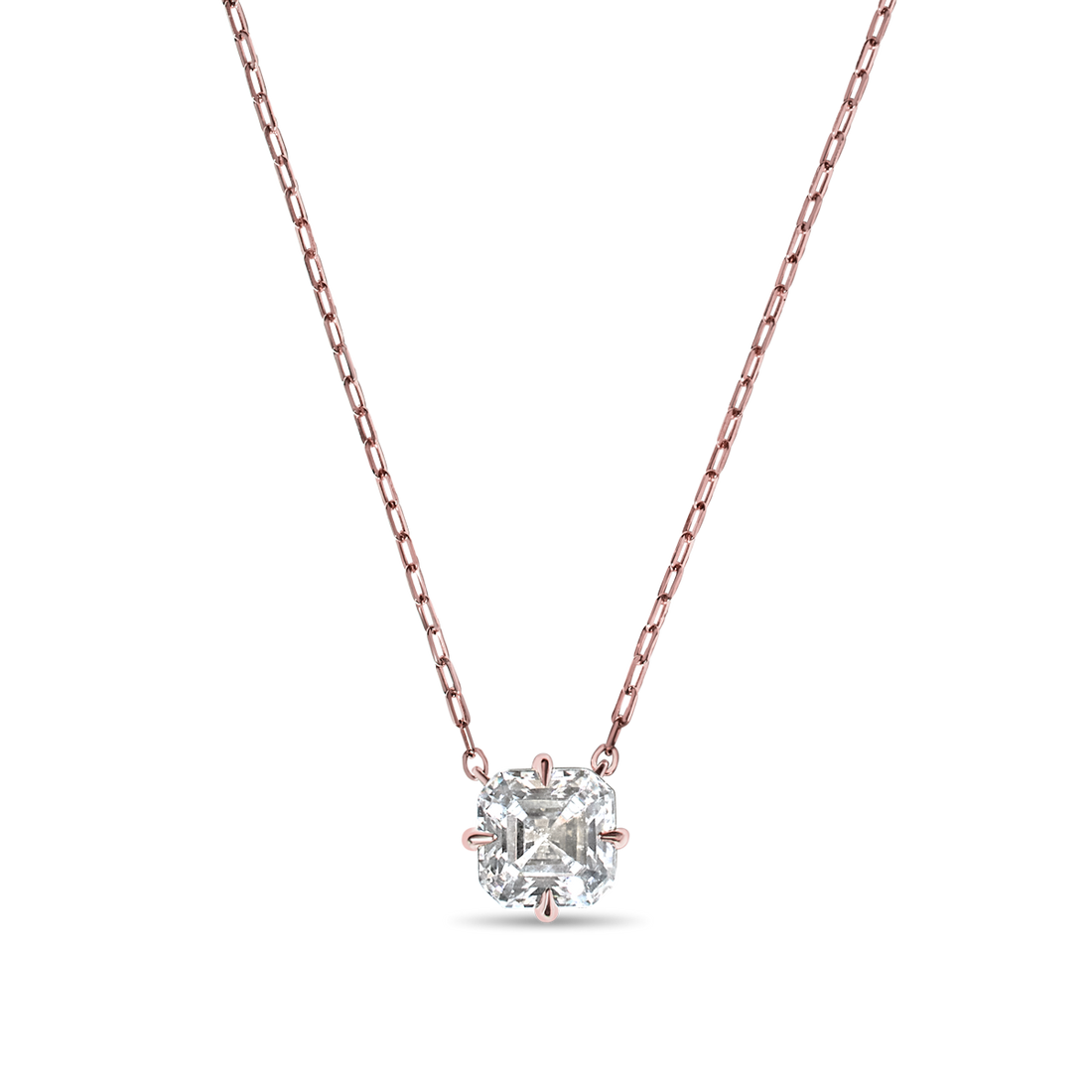 Asscher Diamond Pendant