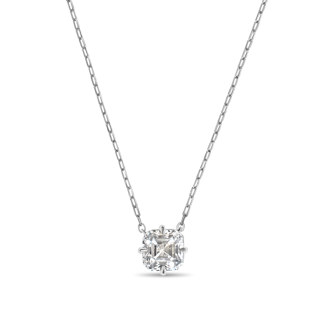 Asscher Diamond Pendant
