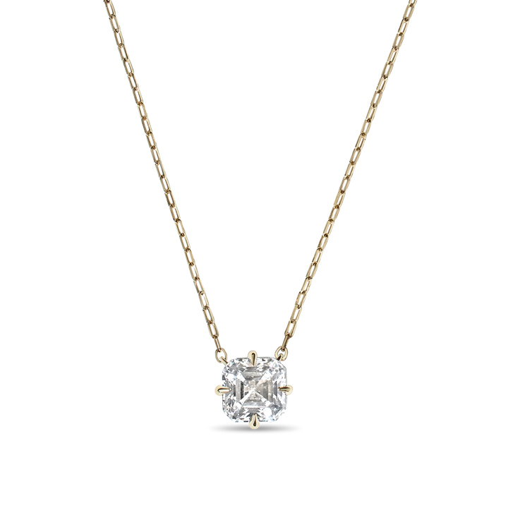 Asscher Diamond Pendant