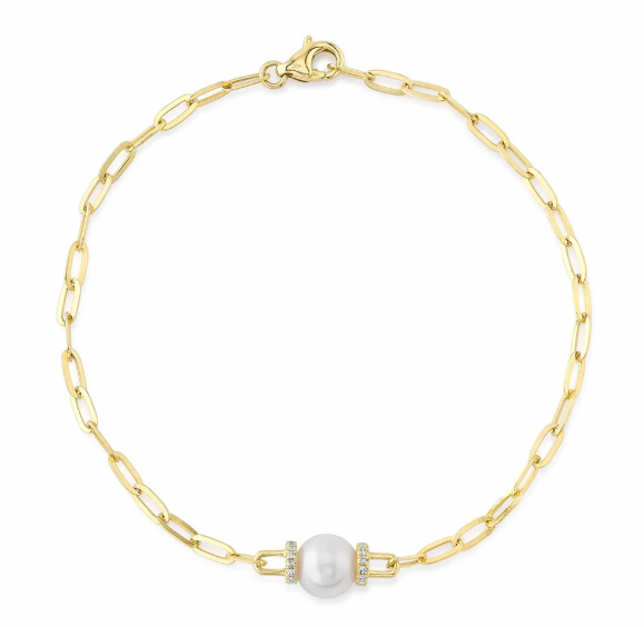The Aurora Link Pearl Bracelet