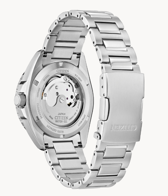 Citizen Sport Automatic | Automatic Watch | Silver-Tone Stainless Steel | 42mm | Light Blue Dial | Day-Date Display | NH7530-52L - Brownee Jewelers