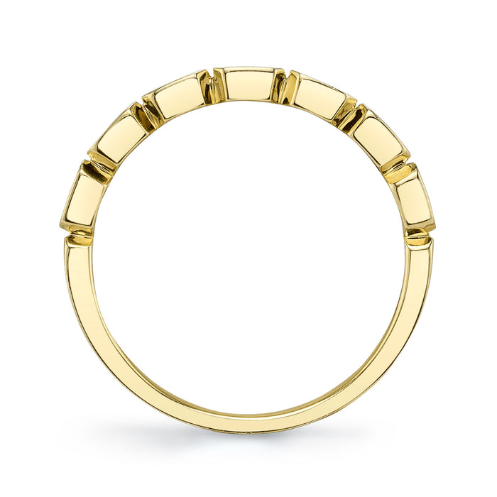 0.35 TOTAL CARAT WEIGHT DIAMOND BAGUETTE BEZEL BAND IN 14K YELLOW GOLD