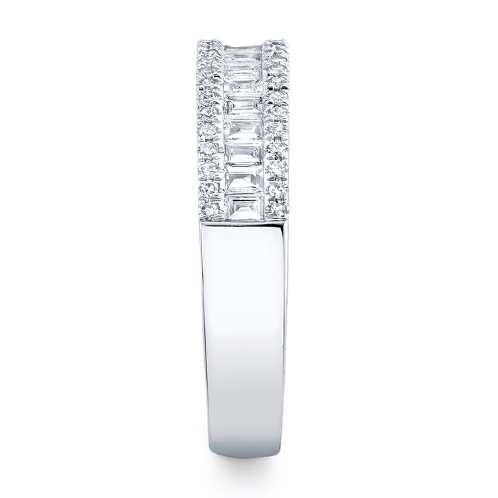 SHY CREATION KATE | 0.55CT DIAMOND BAGUETTE BAND | 14K WHITE GOLD | SC55004917 - Brownee Jewelers