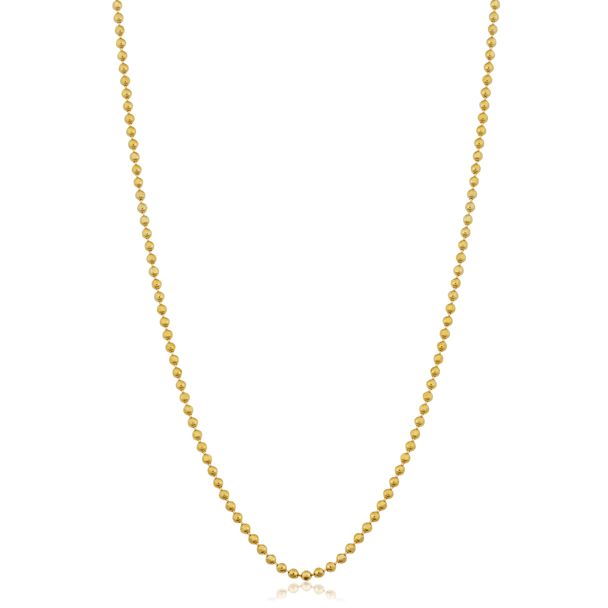 Diamond Cut Ball Pendant 18 in. Necklace