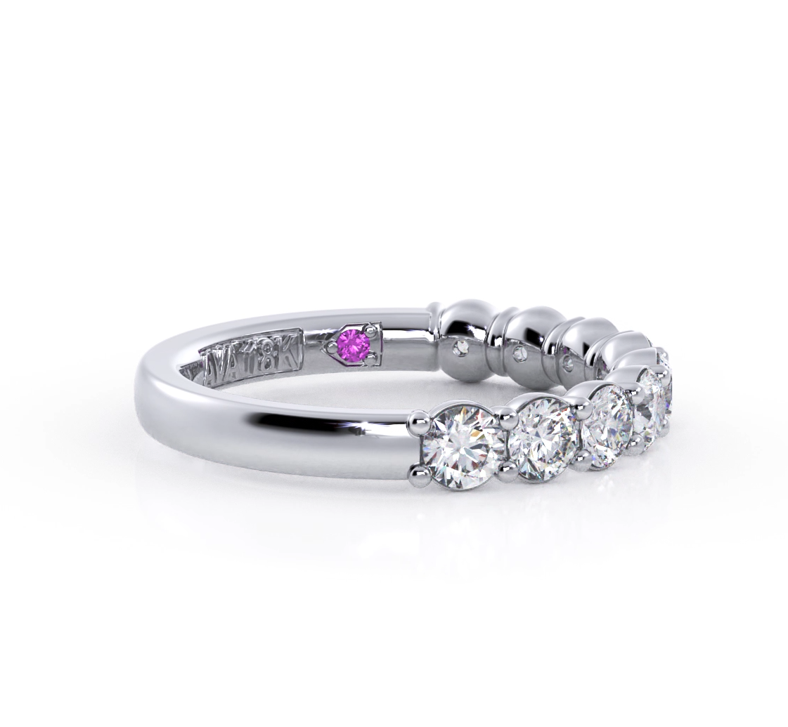 Round Lab-Grown Diamond Halfway Band