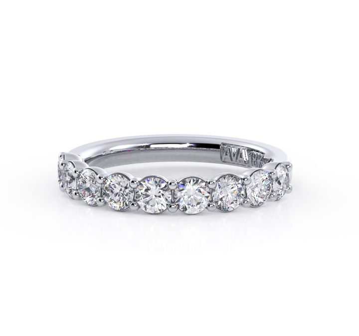 Round Lab-Grown Diamond Halfway Band