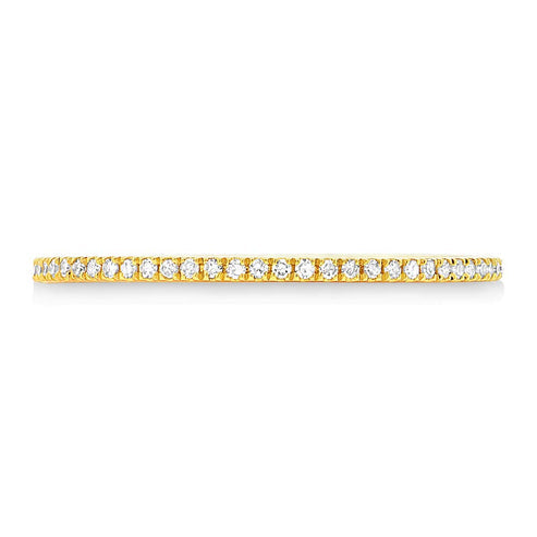 0.10Ct 14K Y/G Diamond Lady's Band
