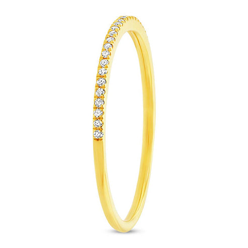 0.10Ct 14K Y/G Diamond Lady's Band