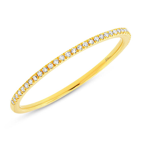 0.10Ct 14K Y/G Diamond Lady's Band
