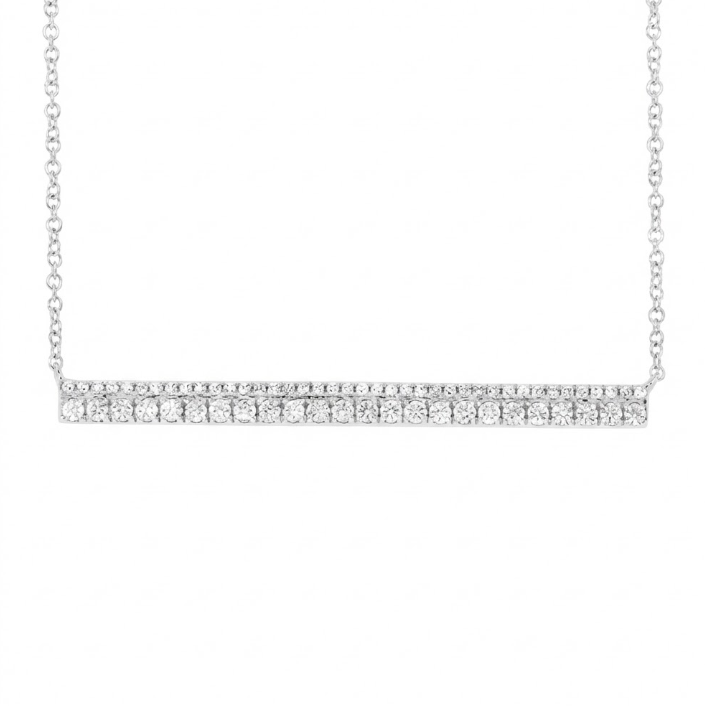 Diamond Bar Necklace