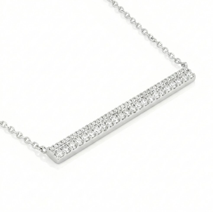 Diamond Bar Necklace