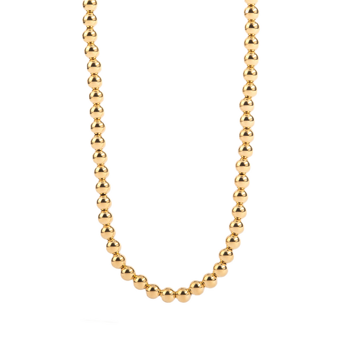 5mm Beaded Necklace | 14K Yellow Gold Filled | 15-18 Inch | DBJ-NCK-3205 - Brownee Jewelers