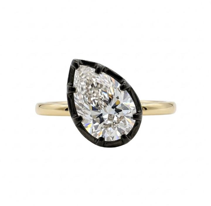 Pear Lab-Grown Diamond Solitaire Ring | 14K Yellow Gold | Diamond | Solitaire | Engagement Ring - Brownee Jewelers
