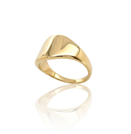 Wide Tapered Band Ring