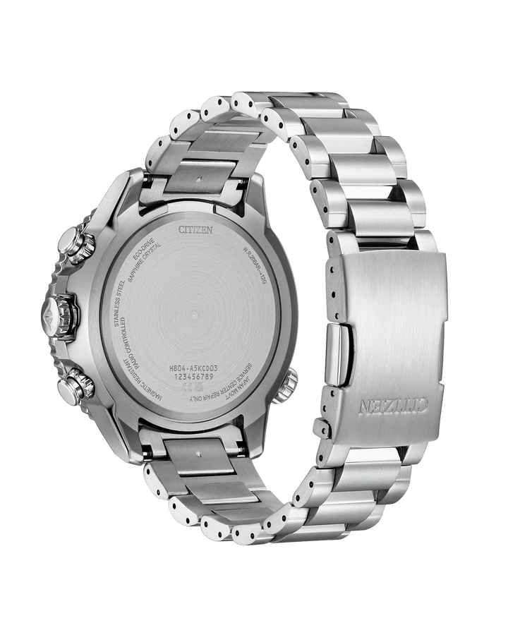 Promaster Navihawk A-T | Citizen Stainless Steel Watch | Blue Dial Atomic Time Chronograph | WR200 - Brownee Jewelers