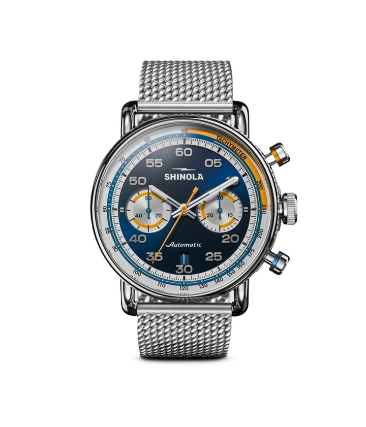 Shinola | Canfield Speedway Open Road Automatic Chronograph Watch | Stainless Steel | S0120308430 - Brownee Jewelers