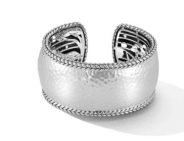 Sterling Silver Hammered Bracelet 