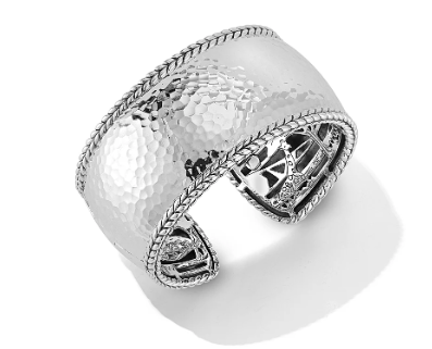 Sterling Silver Hammered Bracelet 