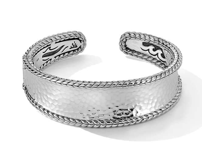 Sterling Silver Hammered Bracelet 