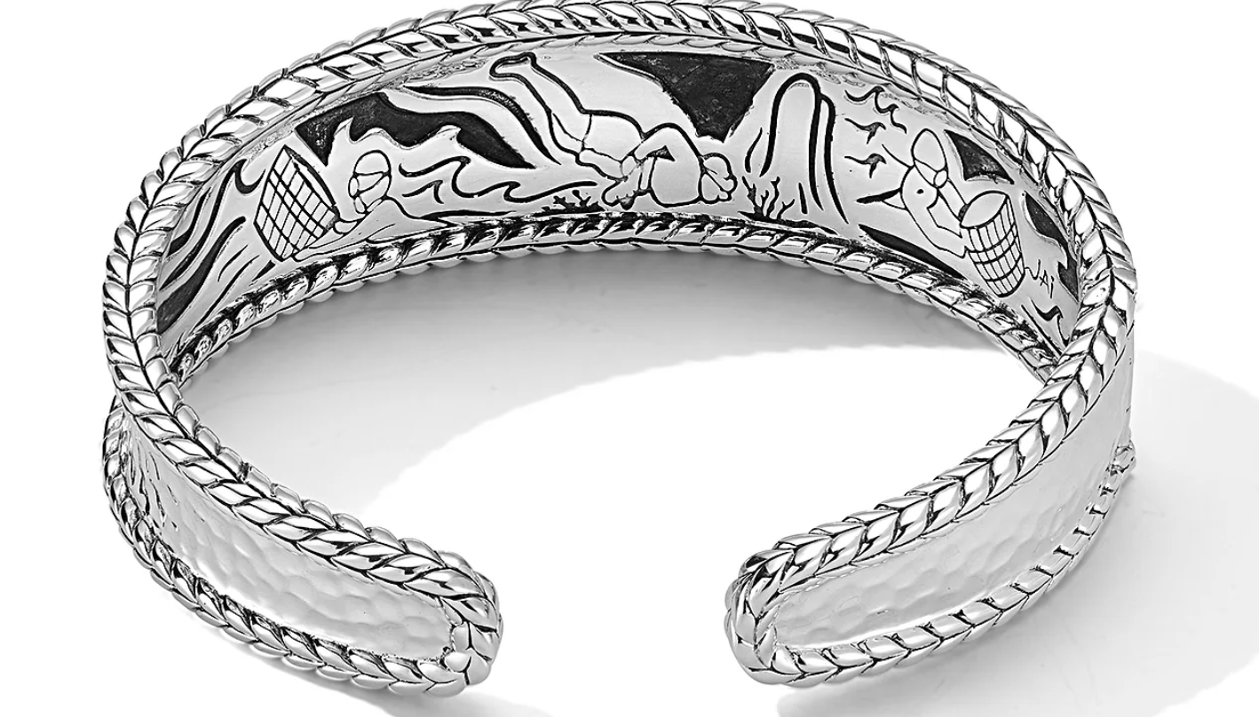 Sterling Silver Hammered Bracelet 