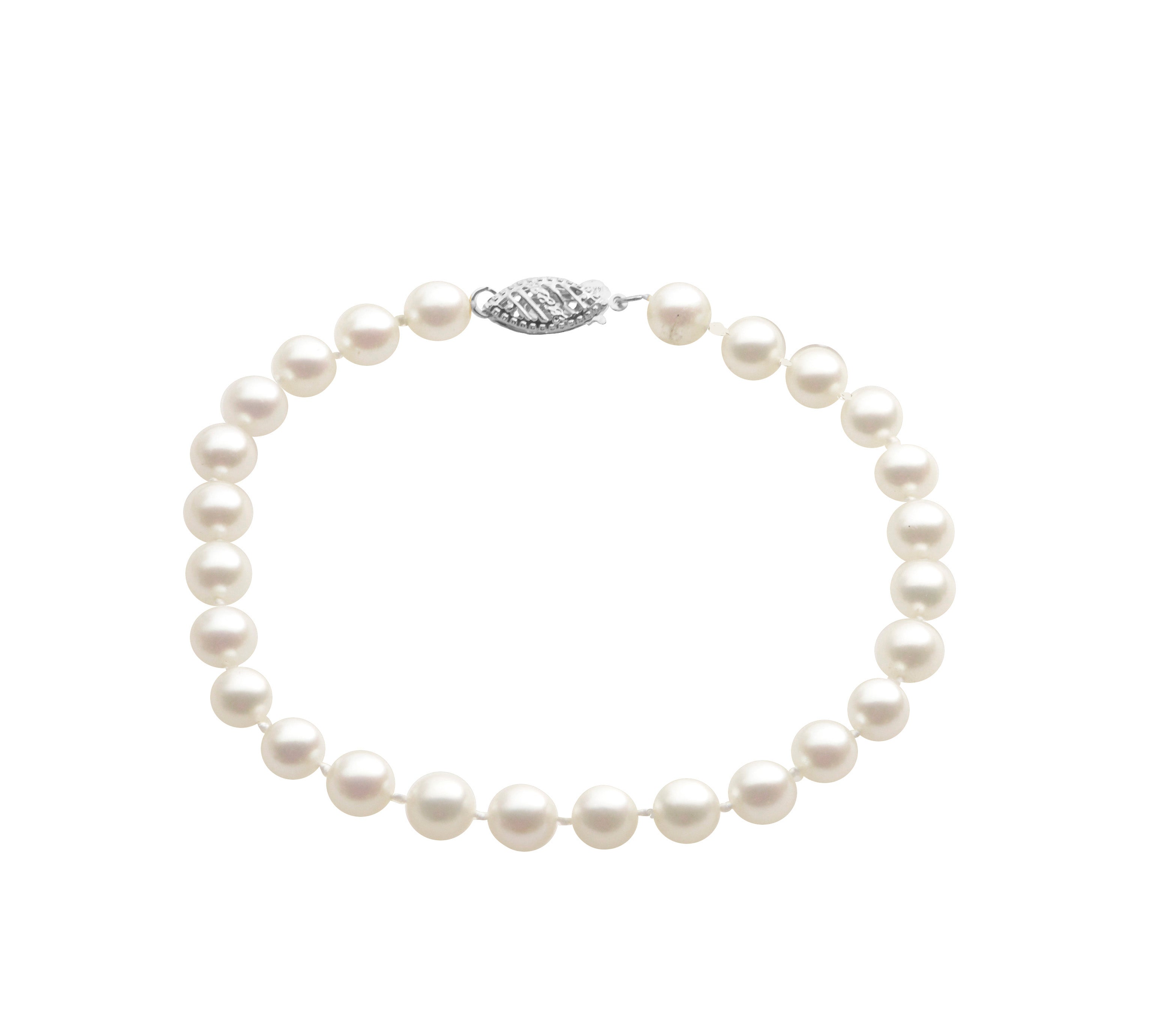 A-Grade 6–6.5mm Freshwater Pearl 7.5-Inch Bracelet