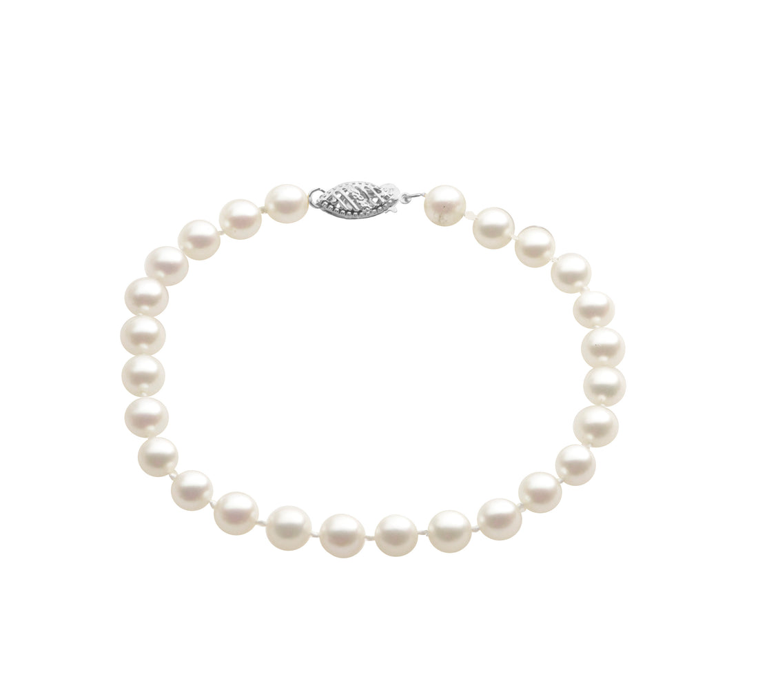 A-Grade 6–6.5mm Freshwater Pearl 7.5-Inch Bracelet