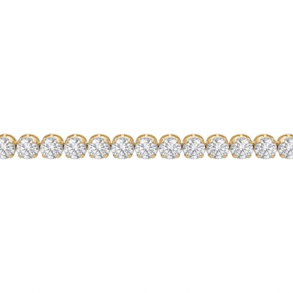 10.00 CTW Round Lab-Grown Diamond Tennis Bracelet