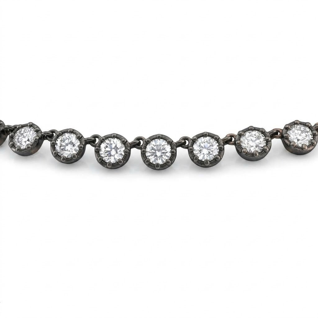 16 Inch, 8.06 Total Carat Weight White Topaz Necklace in 14kt Yellow Gold 