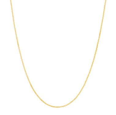 14kt yg tight cable chain 