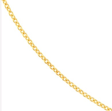 14kt yg tight cable chain 