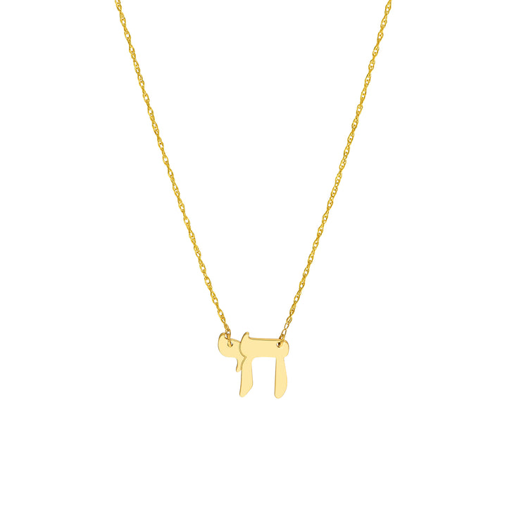 Chai Necklace | 14K Yellow Gold | Adjustable Necklace | 18 Inches - Brownee Jewelers