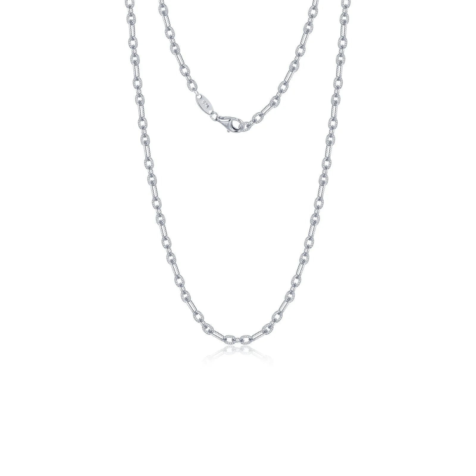 Charlotte Chain – Sterling Silver Bonded with Platinum (20")