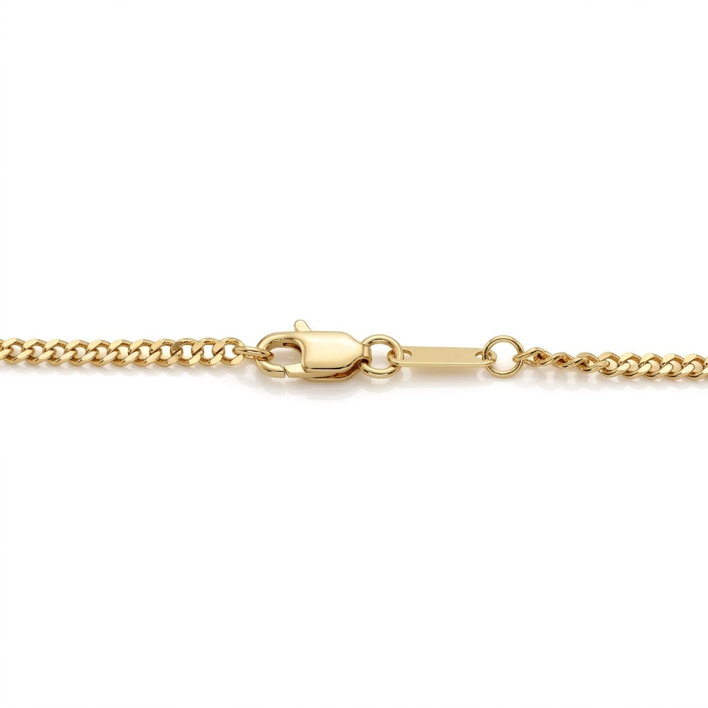 1.49 Carats Round Diamonds Cross Pendant Necklace in 10kt Yellow Gold