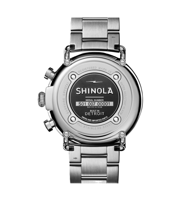 Runwell Chronograph Watch | Stainless Steel | 47mm Case | Chronograph Bracelet Watch - Brownee Jewelers