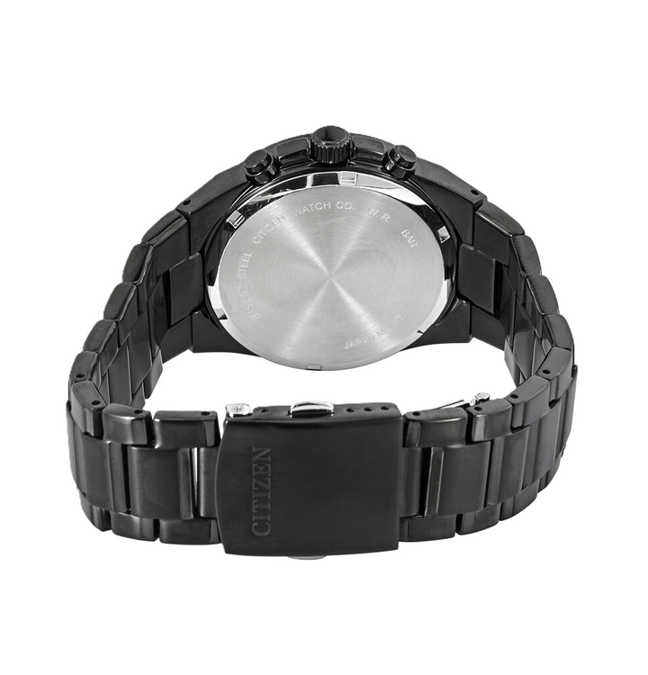 Citizen | Black Stainless Steel Chronograph Watch | Black Dial | WR100 | AN8175-55E - Brownee Jewelers