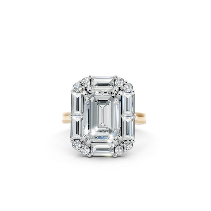 Emerald-Cut Lab-Grown Diamond Engagement Ring