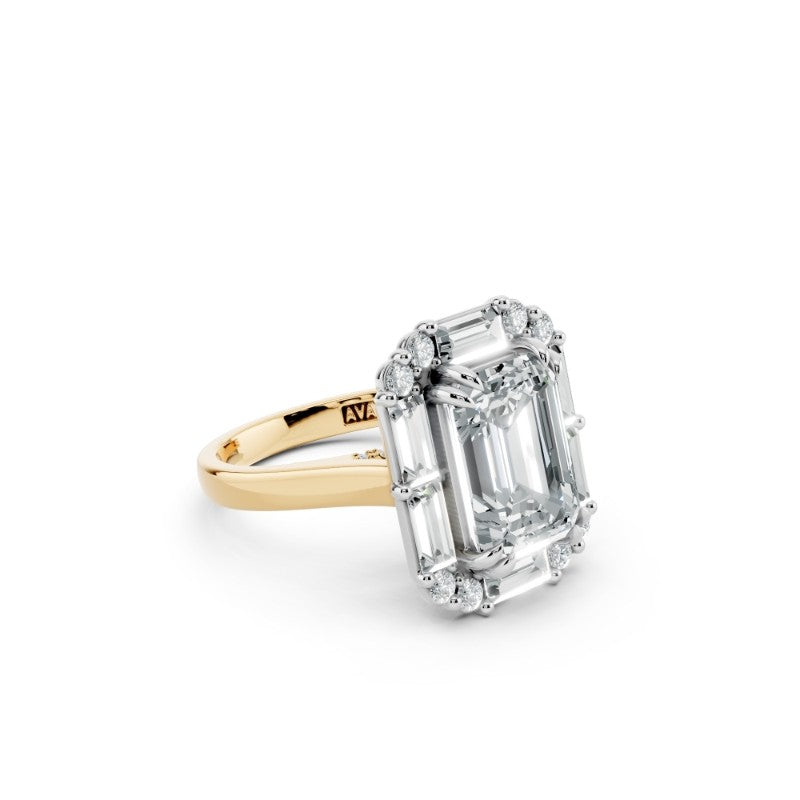 Emerald-Cut Lab-Grown Diamond Engagement Ring