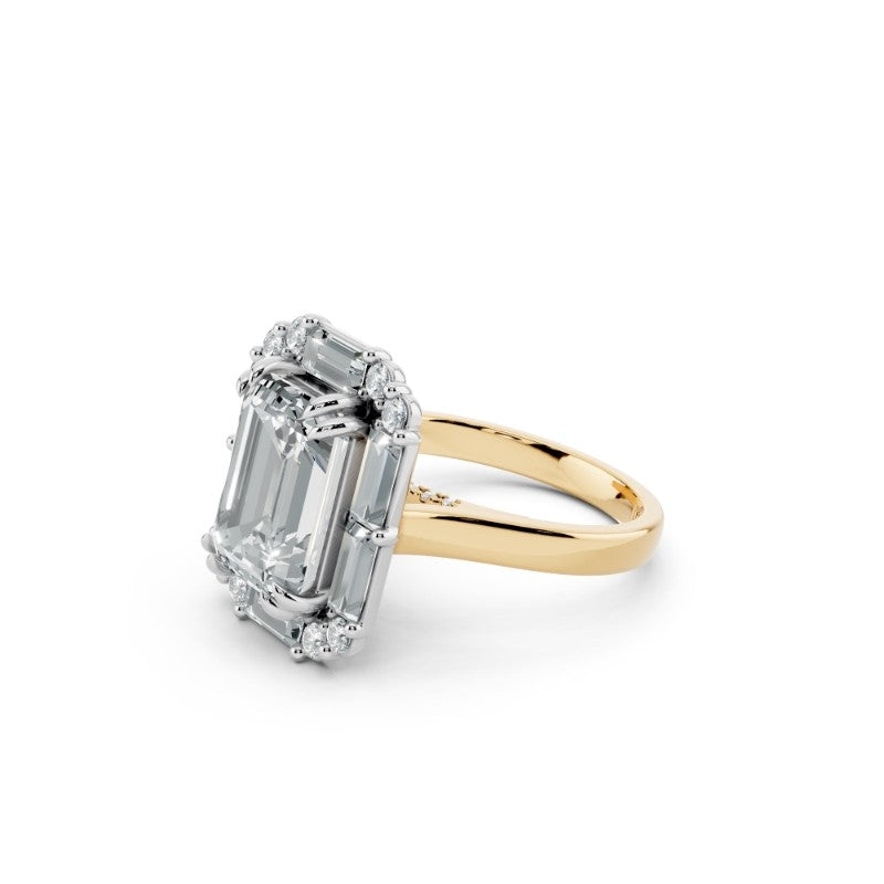 Emerald-Cut Lab-Grown Diamond Engagement Ring