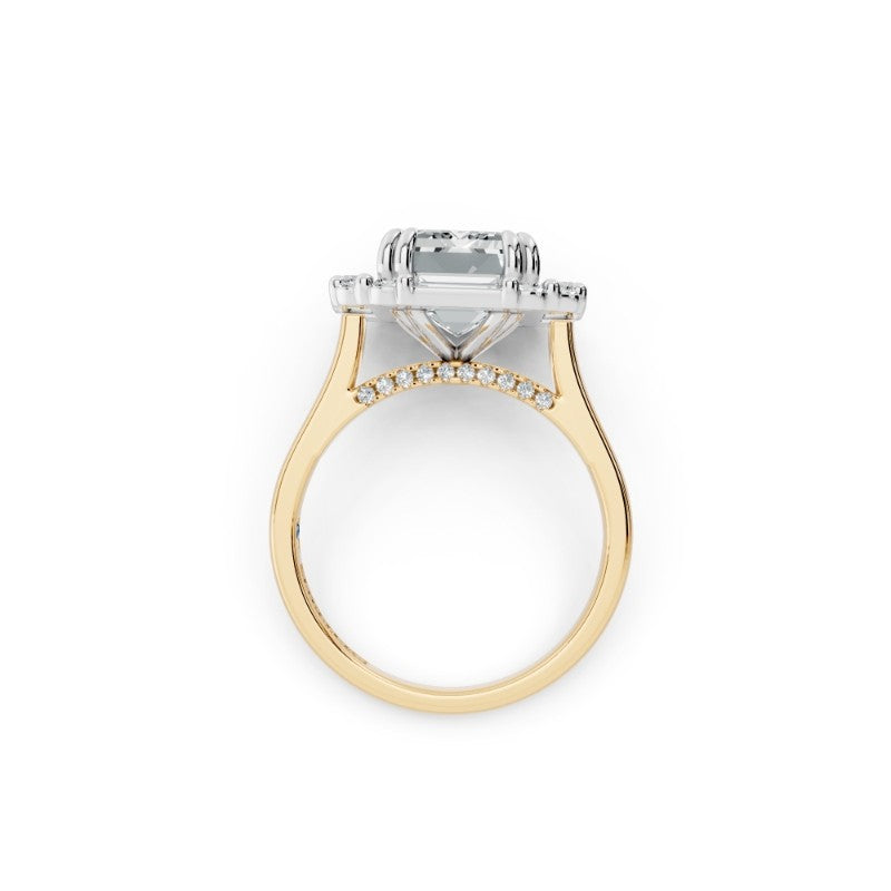 Emerald-Cut Lab-Grown Diamond Engagement Ring
