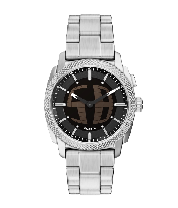 Machine Big Tic Watch | Fossil | Stainless Steel | 41mm Case | Negative Digital Display - Brownee Jewelers