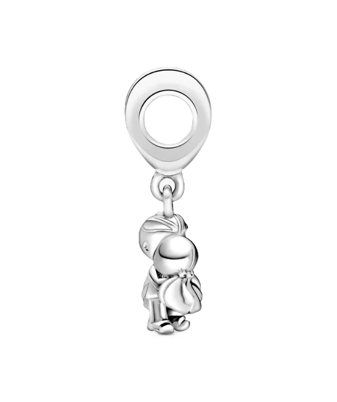 Pandora Couple Dangle Charm in Sterling Silver with Clear Cubic Zirconia