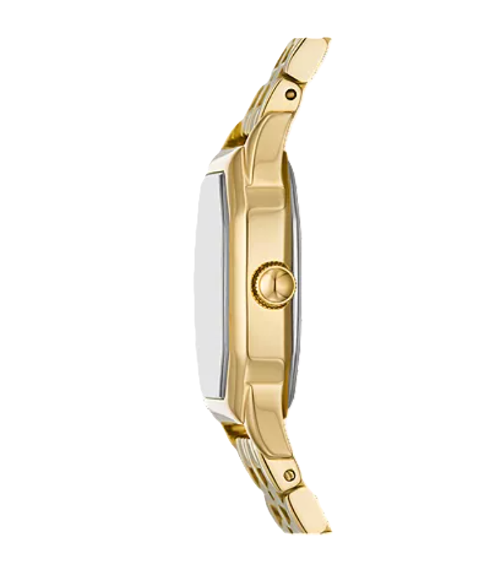 Harlow Three-Hand Watch | Gold-Tone Stainless Steel | Octagonal Case | Cream Dial - Brownee Jewelers