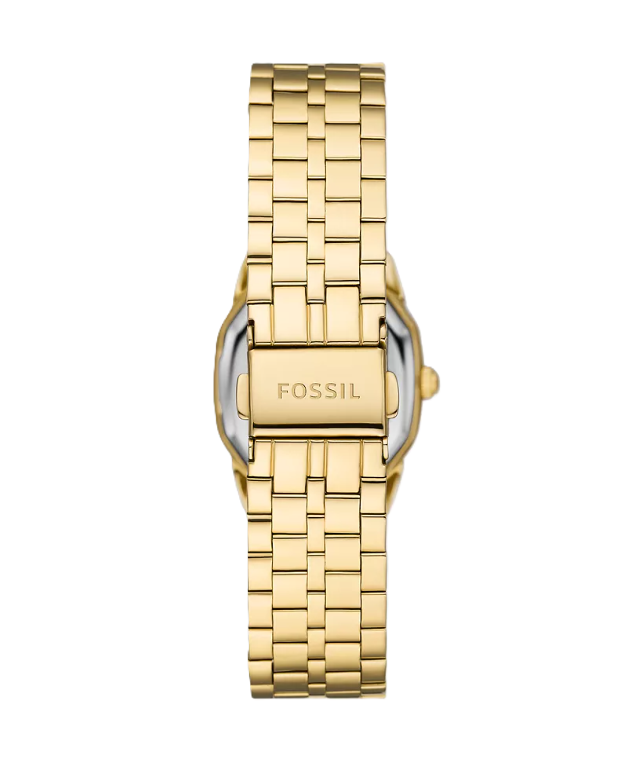 Harlow Three-Hand Watch | Gold-Tone Stainless Steel | Octagonal Case | Cream Dial - Brownee Jewelers