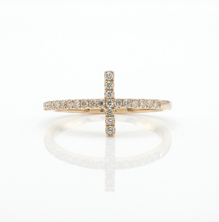 Diamond Cross Ring