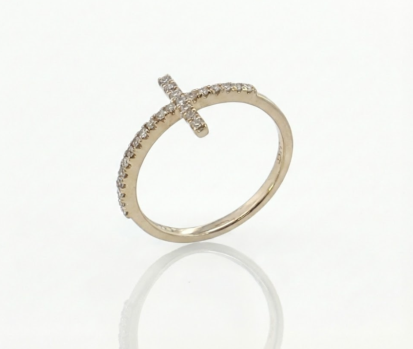 Diamond Cross Ring