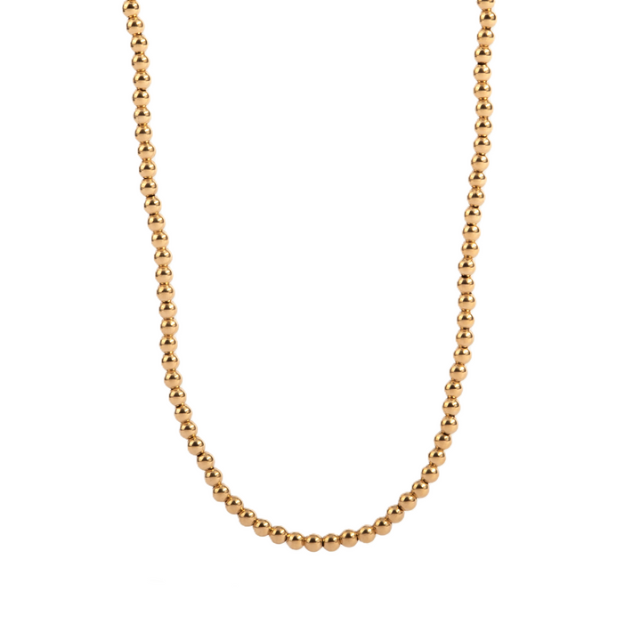 Shine Bright Gold-Filled Bead Necklace | 3 mm | Adjustable 15–18 Inches | DBJ-NCK-3203-15-18 - Brownee Jewelers