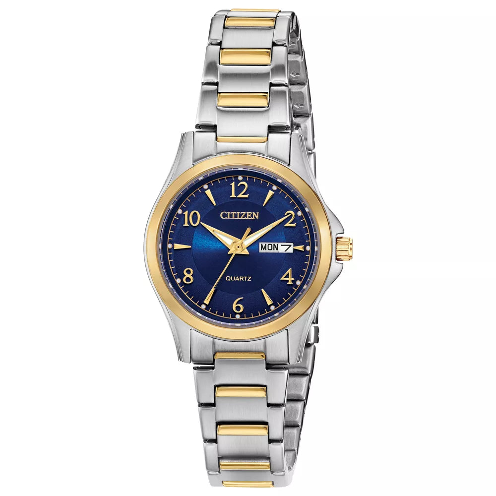 Citizen Ladies Two-Tone Stainless Steel Blue Dial Watch