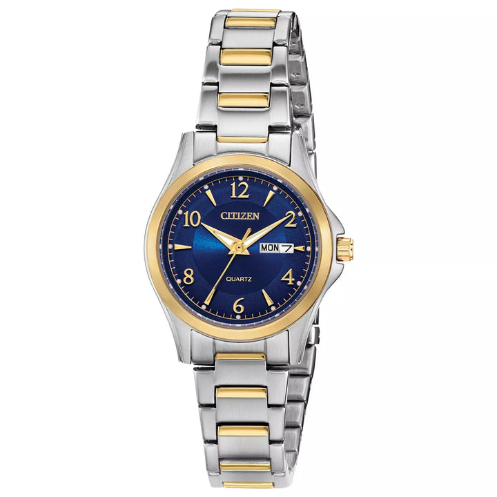 Citizen Ladies Two-Tone Stainless Steel Watch | Blue Dial | EQ0595-55L - Brownee Jewelers